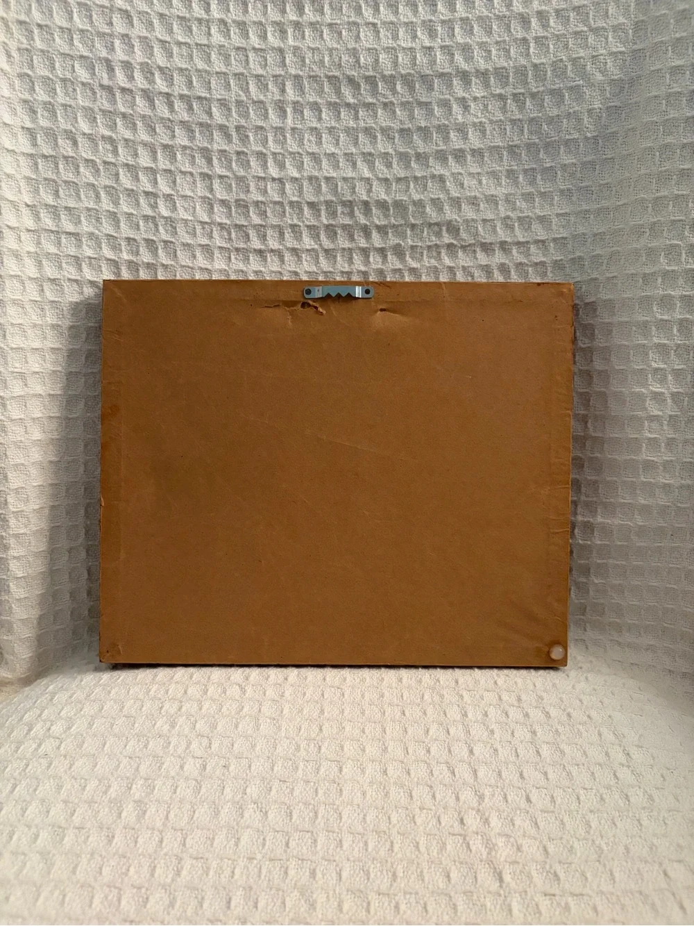 Vintage Donald Blakney Brown Wood Frame Duck Print Wall Art Signed & Date